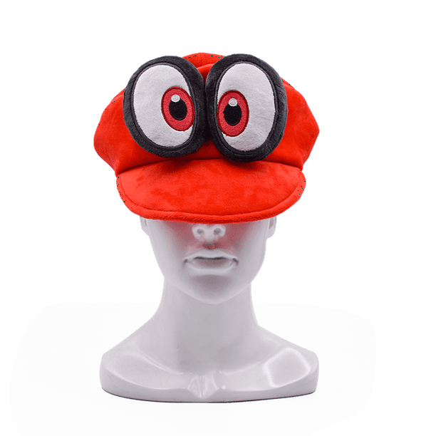 Super Mario Odyssey Cartoon Character Cappy Hat Cuddly Caps Plush soft Red hats